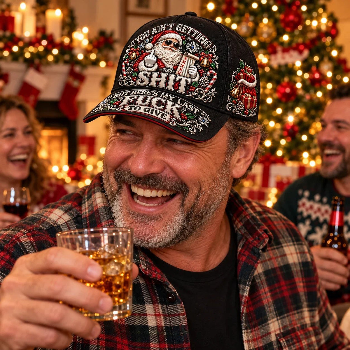 🎁Last Day 49% OFF🔥🎄Santa’s Last Gift Adult Humor Christmas Cap — 🎅You Ain’t Getting Shit