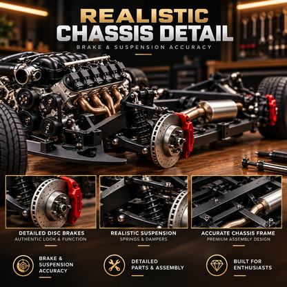 🎁Last Day 49% OFF🏁🚗 DIY Classic Muscle Car Model Kit – Build & Display