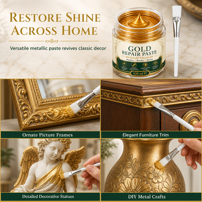 🎁Last Day 49% OFF🔥✨ Gold Metallic Restoration Paste – Restore & Refresh Your Home Decor 🎨