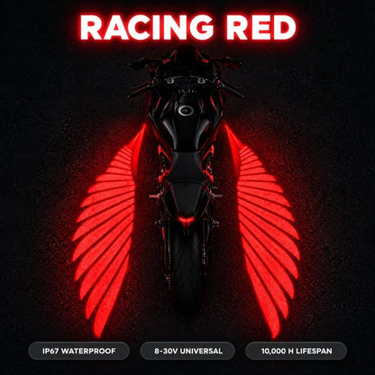 🔥 LAST DAY 49% OFF 🏍️ IP67 Waterproof & Dustproof Angel Wing Motorcycle LED Projector Lights (1 Pair)🥳