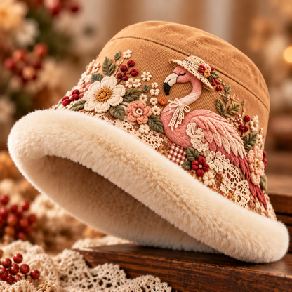 🎁Last Day 49% OFF🔥🌸 Women’s Cozy Plush-Lined Winter Bucket Hat – Floral & Animal Designs (📦Buy 2 Free Shipping)