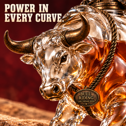 🤠 Eight Seconds Bull Rider Whiskey Decanter — Las Vegas 2026 Limited Custom Edition